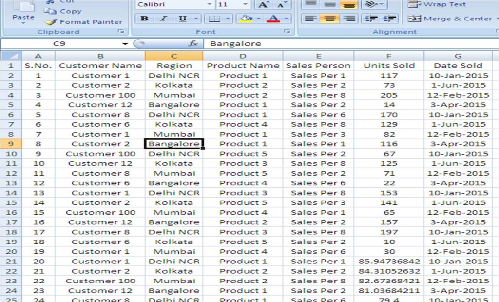 Microsoft Excel Training - Level 1